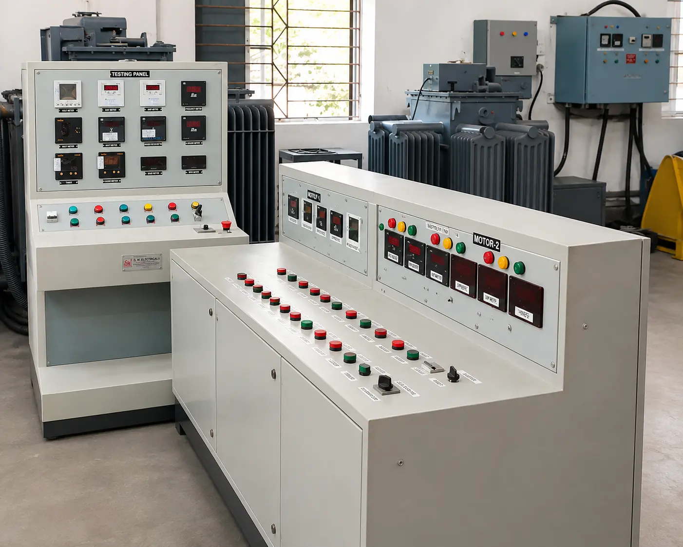 Industrial Motor Test Panel